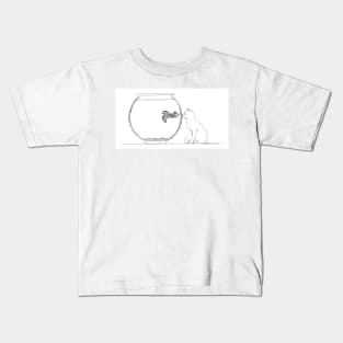 Cat and Fish Kids T-Shirt